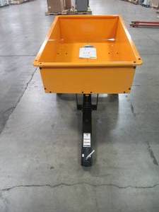 lot 3 image: Cub Cadet 12 cu. ft. 1000 lbs. Capacity Steel Dump Cart CC-3048HKD