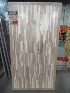 lot 612 image: Hardwood Reflections 74 in. x 39 in. x 1.5 in. Wood Butcher Block Countertop in Unfinished Acacia, SplitCracked through about 15 in. May have other small cracks andor edgecorner damage.