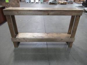 lot 126 image: Del Hutson Designs Rustic Luxe Dark Walnut Large Sofa Table, DHD1362dw.