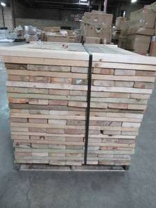 lot 94 image: WHOLESALE MIXED PALLET OF Approximately 207 PCS OF 38 14 x 5 12 x 1 12 WOOD PLANKS USED FOR 42 PALLET RACKING SUPPORT Use for many projects.