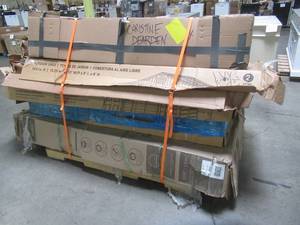 lot 136 image: WHOLESALE MIXED PALLET OF MISCELLANEOUS STORAGE SHEDS - FOR PARTSRESTORE