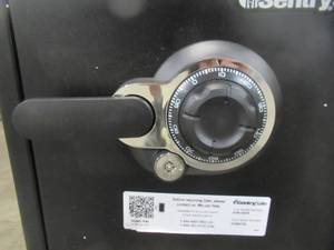 lot 310 image: SentrySafe 1.2 cu. ft. Steel Fire-Resistant and Waterproof Safe with Combination Dial Lock in Black SFW123DTB