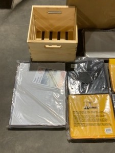 ASSORTED STORAGE BINS. VARIOUS KINDS & CONDITIONS. SEE PICTURES