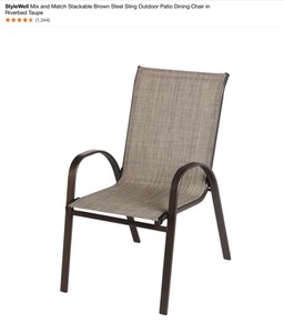 ASSORTED OUTDOOR PATIO CHAIRS. VARIOUS CONDITIONS. SEE PICTURES