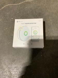AIRTHINGS WAVE RADON BATTERY OPERATED SMART RADON DETECTOR. SEE PICTURES