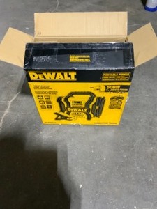 DEWALT 1600 PEAK AMP PORTABLE CAR JUMP STARTER WITH 120 PSI DIGITAL AIR COMPRESSOR AND 500-WATT INVERTER. SEE PICTURES