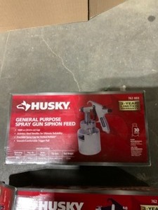 ASSORTED HUSKY SPRAY GUNS. VARIOUS CONDITIONS. SEE PICTURES