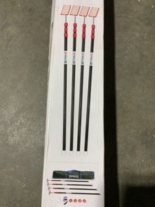 ZIPWALL ZP4 CONTAINS 4 10 FT. STEEL SPRING LOADED POLES 4-HEADS, 4-PLATES, 4-TETHERS, 4-GRIP DISKS, 2-ZIPPERS AND 1-CARRYING BAG. SEE PICTURES