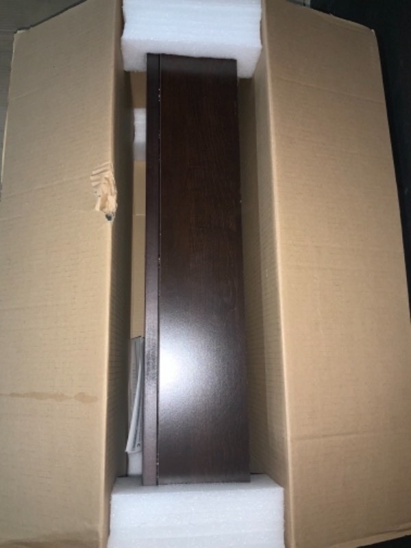 Delridge 13 in. W x 30 in. H Surface-Mount Modular Wall Hutch in Chocolate Delridge 13 in. W x 30 in. H Surface-Mount Modular Wall Hutch in Chocolate