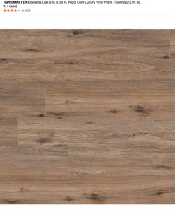 lot 23 image: ASSORTED TRAFFICMASTER VINYL FLOORING. VARIOUS COLORS AND CONDITIONS. SEE PICTURES