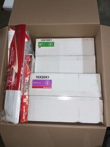 lot 67 image: HONEYWELL AIR FILTERS DIFFERENT MODELS & SIZES ALL LIKE NEW NOT USED SEE PICTURES FOR SIZES