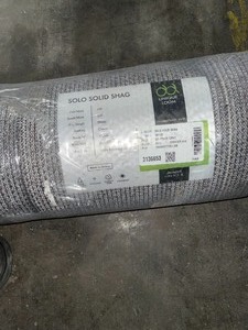 lot 80 image: UNIQUE LOOM SOLID SHAG GRAPHITE GRAY 8 FT. X 10 FT. AREA RUG. SEE PICTURES