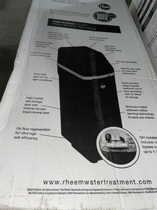 lot 100 image: RHEEM PREFERRED PLUS 42,000 GRAIN WATER SOFTENER. SEE PICTURES
