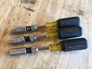 lot 7 image: 3 Klein Tool Drive-A-Matic Adjustable Nut Drivers
