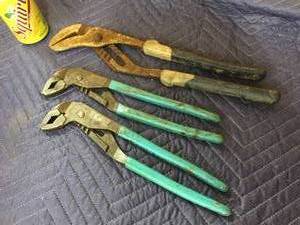 lot 36 image: 3 Larger Channel Lock Type Pliers