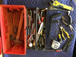 lot 51 image: Tool Box with Tools