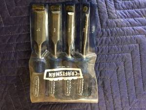 lot 70 image: Craftsman Wood Chisel Set