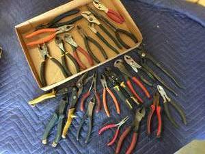lot 97 image: Large Group Pliers-Cutters-Crimpers