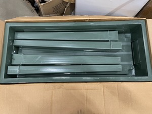 Adams Manufacturing 36 in. x 15 in. Sage Deluxe Resin Garden Planter open box customer return not used