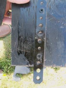 lot 2 image: Black Fireplace mantel Shelf with s...