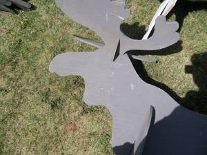 lot 6 image: Buffalo and Moose Statue...