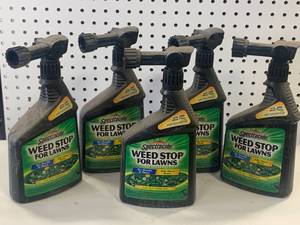 lot 29 image: 5 New Bottles Weed Stop for Lawns