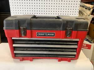 lot 42 image: Craftsman Toolbox with Tools & Craftsman Sockets