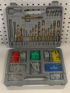 lot 71 image: Drill Bit, Screws, Wall Anchors