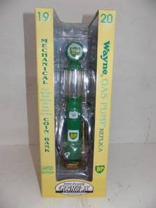 1920 Wayne Gas Pump Coin Bank Gear Box Collectibles