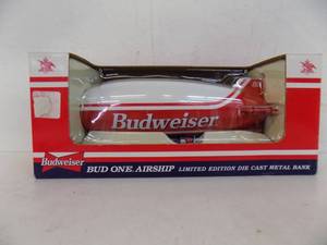Budweiser Bud One Air Ship Die Cast Metal Bank