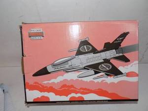 Harley-Davidson Lock Head F-16 Fighting Falcon Airplane Bank Die Cast Metal