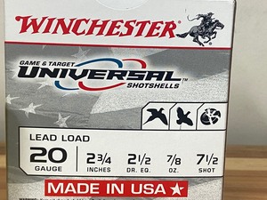 (25) Rounds 20gauge Shotshells