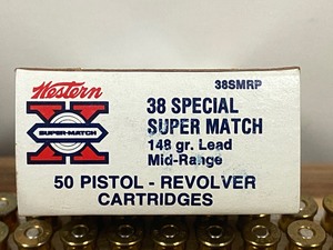 (50) Rounds .38-Special Super-Match