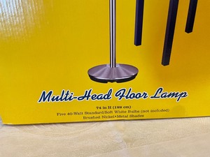 lot 103 image: New Todd Oldham Dorm Room Multi Head Floor Lamp