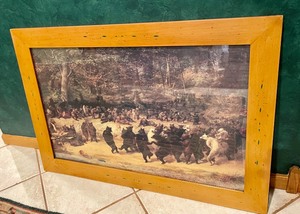 lot 117 image: Framed Print of Dancing Bears