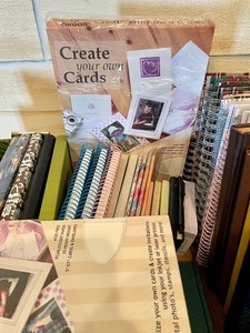 lot 127 image: Box of Small Notebooks, Diaries and Card Making Sets