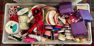 lot 181 image: Christmas Boxes, Ribbons, Tags and More