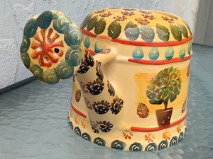 lot 190 image: Ceramic Watering Can- Italian