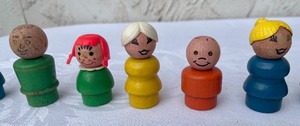 lot 229 image: Wooden Fisher Price People