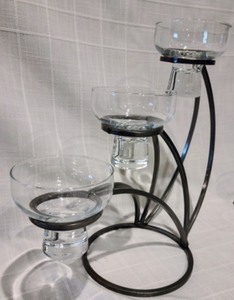 lot 40 image: Danish Candleholder Set