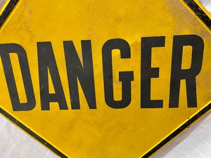 lot 268 image: Danger Road Sign