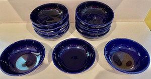 lot 361 image: Cobalt Blue Rio Stoneware Bowls