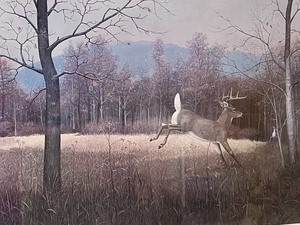 lot 276 image: Deer Print by Artist Lysaker