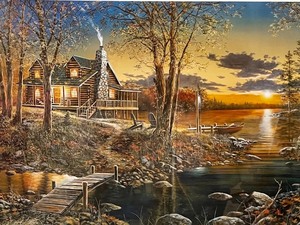 lot 273 image: Comforts of Home Print by Jim Hansel