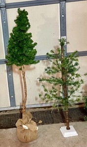 lot 285 image: 4 Faux Pine Trees