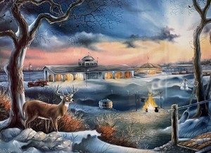lot 289 image: Winter Park Wonderland Print by JD Speltz