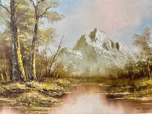 lot 287 image: Canvas Painting by A. Stempel