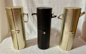 lot 351 image: 11 Crate and Barrel Wine Carriers