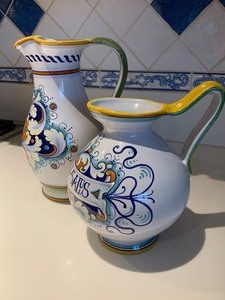 lot 211 image: Two Italian Ceramic Pitchers