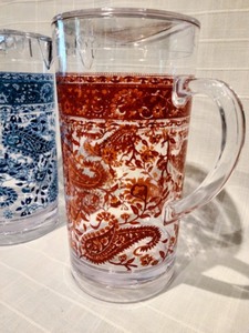 lot 80 image: Pair of Pottery Barn Outdoor Pitchers